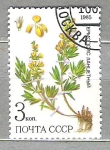 Sellos de Europa - Rusia -  C.C.C.P. Flores Siberia Nº2/ Cambio