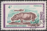 Stamps : Africa : Democratic_Republic_of_the_Congo :  Hippopotamus amphibius