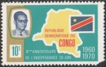 Sellos de Africa - Rep�blica Democr�tica del Congo -  Anniversaire de l'independance