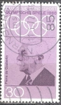Stamps Germany -  Pierre de Coubertin (fundador de los Juegos Olímpicos modernos).