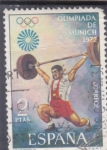 Stamps : Europe : Spain :  OLIMPIADA DE MUNICH-72 (28)