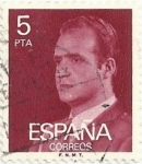 Stamps : Europe : Spain :  (134) SERIE BÁSICA JUAN CARLOS I. Ia SERIE. VALOR FACIAL 5 Pts