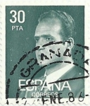 Stamps : Europe : Spain :  (260) SERIE BÁSICA JUAN CARLOS I. Ia SERIE FOSFORESCENTE. VALOR FACIAL 30 Pts. EDIFIL 2600P