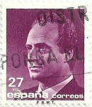 Stamps : Europe : Spain :  (266)SERIE BÁSICA JUAN CARLOS I. IIa SERIE. VALOR FACIAL 27 Pts. EDIFIL 3156