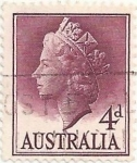 Stamps Australia -  SERIE BÁSICA ISABEL II. VALOR FACIAL 4 peniques. YVERT AU 235