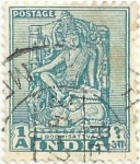 Stamps India -  TIPOS MODIFICADOS DE 1949. BOOHISATTVA. YVERT IN 34