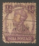 Stamps : Asia : India :  Rey Jorge V