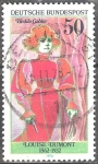 Stamps Germany -  Louise Dumont (1862-1932), actriz.