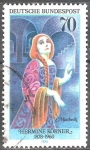 Stamps Germany -  Hermine Körner (1878-1960), actriz.