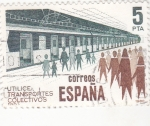 Stamps : Europe : Spain :  UTILIZA TRANSPORTES COLECTIVOS (28)