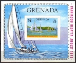 Stamps : America : Grenada :  GRENADA 1973 B29 Sello Nuevo HB Regata Carriacou 08/1973 Barco Velero