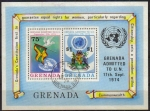 Sellos del Mundo : America : Granada : GRENADA 1975 Sello HB B41 Admisión en la Onu 17/09/1974 Usado XF