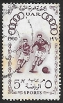 Stamps Egypt -  Olimpiadas de Roma, fútbol