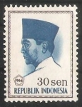 Sellos del Mundo : Asia : Indonesia : President Sukarno