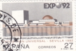 Stamps Spain -  Expo-92 pabellón de España(28)