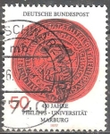 Stamps Germany -  450 años Philipps-Universidad de Marburg.