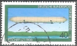 Stamps Germany -  Para los jovenes(Zeppelin dirigible).