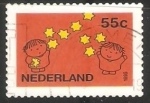 Sellos de Europa - Holanda -  Niños y estrellas