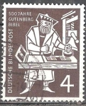 Stamps Germany -  500 años de la Biblia de Gutenberg.