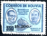 Sellos de America - Bolivia -  BOLIVIA_SCOTT 699.04 ENTREVISTA DE PRESIDENTES SUAZO & ARAMBURU. $0.25