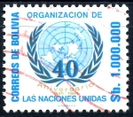 Stamps : America : Bolivia :  BOLIVIA_SCOTT 719 40º ANIV NACIONES UNIDAS. $0.35