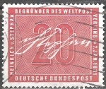 Sellos de Europa - Alemania -  125 años de Heinrich Stephan.Fundador de la Asociación Postal Universal, 7 Ene 1831.