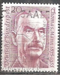Stamps Germany -  Thomas Mann (1875-1955), escritor y crítico.