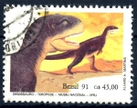 Sellos de America - Brasil -  BRASIL_SCOTT 2318 DINOSAURIO TEROPODO. $0.25