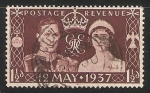 Stamps United Kingdom -  Coronacion del Rey George VI 