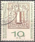 Stamps Germany -  Exposición internacional de sellos Interposta Hamburgo '59.