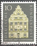 Sellos de Europa - Alemania -  500 Años de la Universidad de Friburgo, 1457-1957.