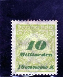 Stamps Germany -  INFLACION