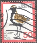 Stamps Germany -  Protege las aves(Chorlito dorado,apricaria Pluvialis). 