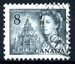 Stamps : America : Canada :  CANADA_SCOTT 544 ISABEL II Y BIBLIOTECA DEL PARLAMENTO. $0.20