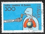 Stamps Italy -  1521 - Lucha contra el tabaco
