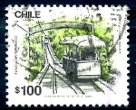 Stamps Chile -  CHILE_SCOTT 843.01 FUNICULAR DE SANTIAGO. $0.20