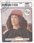 Stamps Burkina Faso -  BOTTICELLI- AUTORETRATO