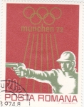 Stamps Romania -  OLIMPIADA DE MUNICH-72