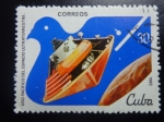 Sellos del Mundo : America : Cuba : Uso Pacifico del Espacio Ultraterrestre.