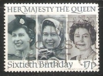 Stamps United Kingdom -  Reina Elizabeth II 1958, 1973 y 1982