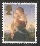 Stamps United Kingdom -  Virgen con niño