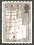 Stamps United Kingdom -  The Eagle Tower, Caernarvon Castle