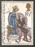 Stamps United Kingdom -  Emma and Mr. Woodhouse (Emma)