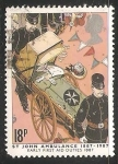 Sellos de Europa - Reino Unido -  Primera ambulancia 1884-1984