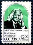 Sellos de America - Costa Rica -  COSTA RICA_SCOTT 299 PILAR JIMENEZ, MUSICOS COSTARRICENSES. $0,75