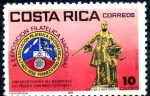 Stamps Costa Rica -  COSTA RICA_SCOTT 312 ESTATUA JUAN MORA, X EXPOSICION FILATELICA NACIONAL. $0,45