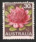 Stamps Australia -  Flor del Estado de Waratah