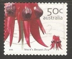 Stamps Australia -  Guisante del desierto 