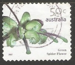 Stamps Australia -  Green Spider Flower 