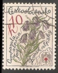 Stamps Czechoslovakia -  Campanula alpina